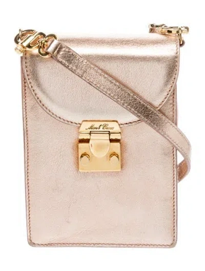 Pre-owned Mark Cross Leather Crossbody Bag In Neutral
