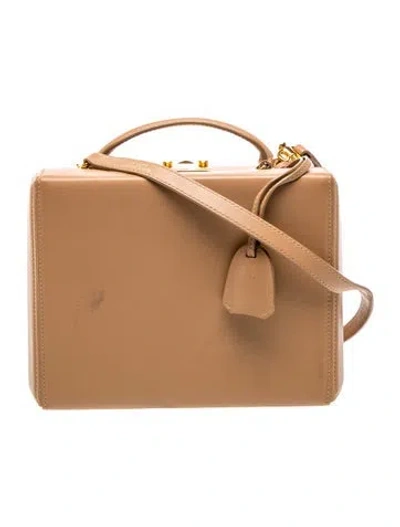Pre-owned Mark Cross Leather Crossbody Bag In Neutral