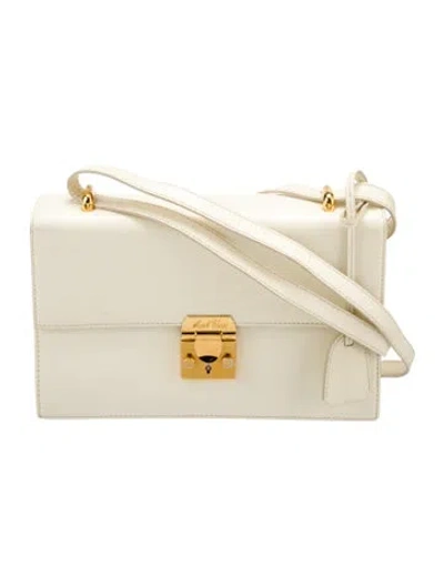 Pre-owned Mark Cross Leather Crossbody Bag In Neutrals