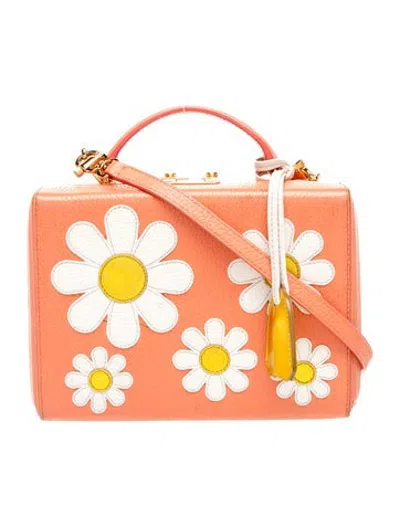 Pre-owned Mark Cross Leather Crossbody Bag In Orange