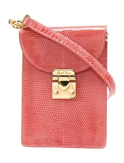 Pre-owned Mark Cross Leather Crossbody Bag In Pink