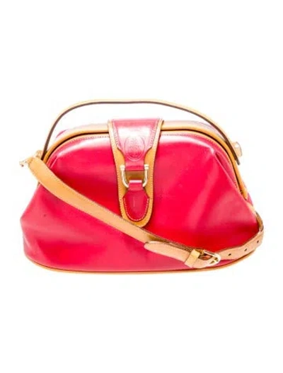 Pre-owned Mark Cross Leather Crossbody Bag In Red