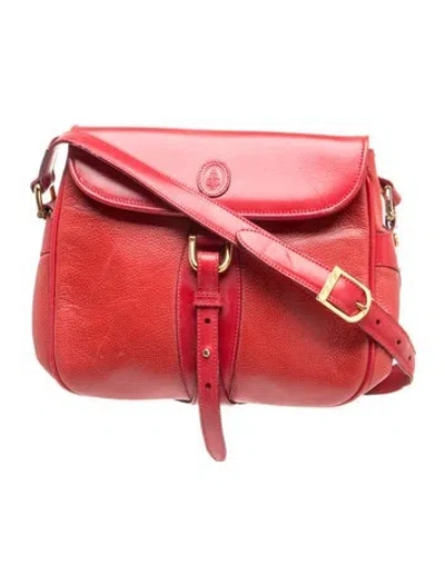Pre-owned Mark Cross Leather Crossbody Bag In Red