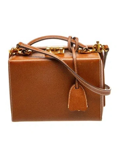 Pre-owned Mark Cross Leather Crossbody Bag W/ Tags In Brown