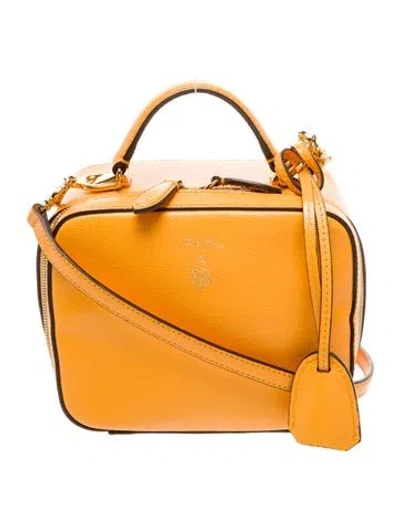 Pre-owned Mark Cross Leather Crossbody Bag In Yellow