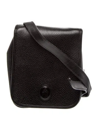 Pre-owned Mark Cross Leather Messenger Bag In Black