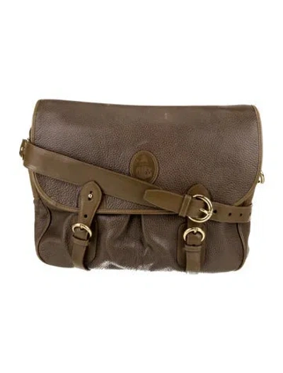 Pre-owned Mark Cross Leather Messenger Bag In Brown