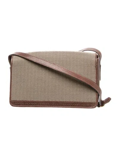 Pre-owned Mark Cross Leather Messenger Bag In Brown