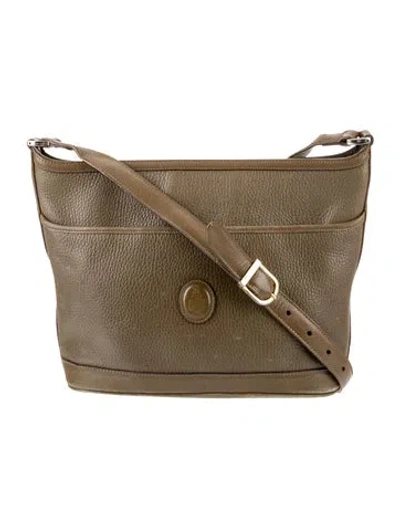 Pre-owned Mark Cross Leather Messenger Bag In Neutral