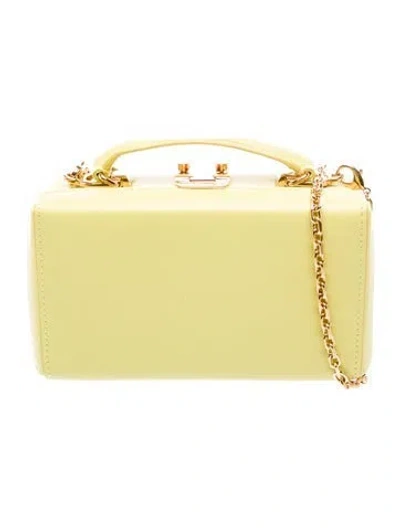 Pre-owned Mark Cross Leather Minaudière In Green