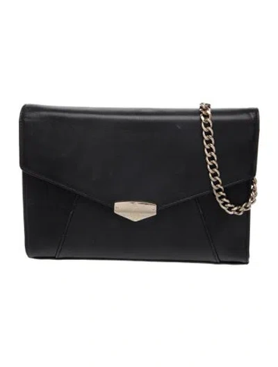 Pre-owned Mark Cross Leather Shoulder Bag In Black