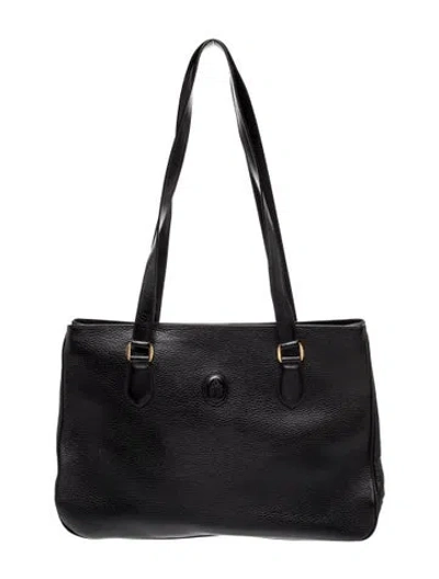 Pre-owned Mark Cross Leather Shoulder Bag In Black