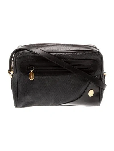 Pre-owned Mark Cross Leather Shoulder Bag In Black