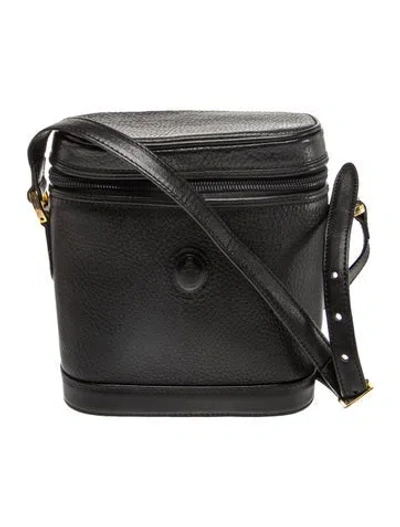 Pre-owned Mark Cross Leather Shoulder Bag In Black