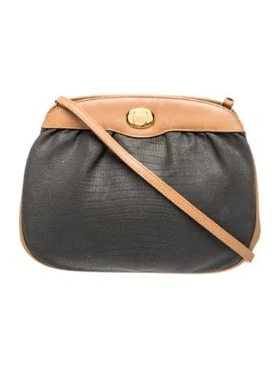 Pre-owned Mark Cross Leather Shoulder Bag In Black