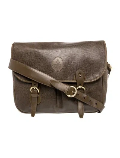 Pre-owned Mark Cross Leather Shoulder Bag In Brown