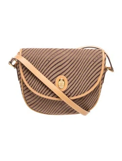 Pre-owned Mark Cross Leather Shoulder Bag In Brown