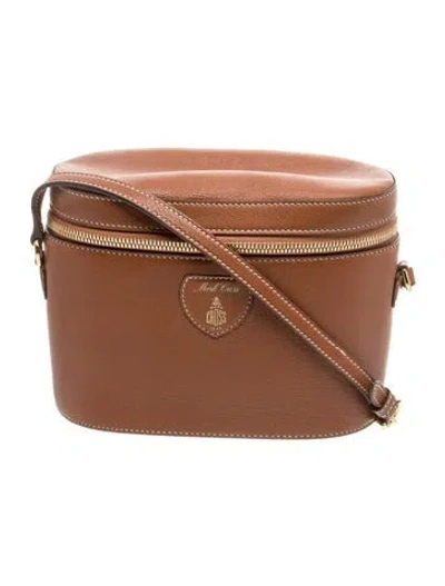 Pre-owned Mark Cross Leather Shoulder Bag In Brown