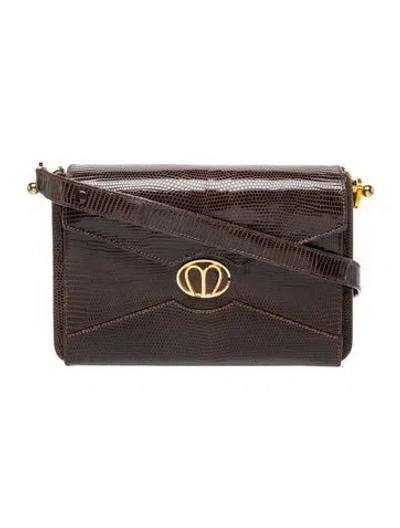 Pre-owned Mark Cross Leather Shoulder Bag In Brown