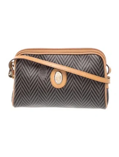 Pre-owned Mark Cross Leather Shoulder Bag In Green