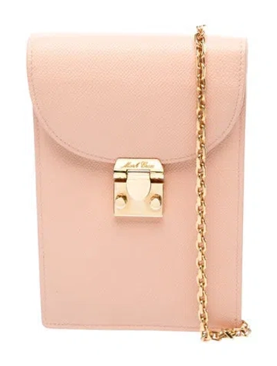 Pre-owned Mark Cross Leather Shoulder Bag In Neutral