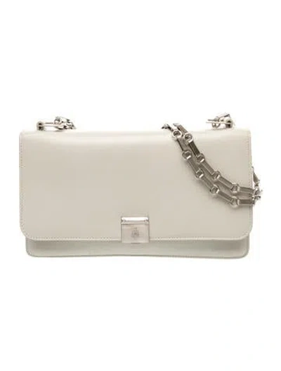 Pre-owned Mark Cross Leather Shoulder Bag In Neutral