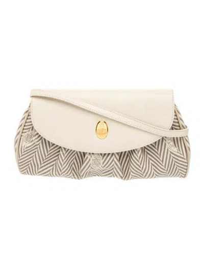 Pre-owned Mark Cross Leather Shoulder Bag In Neutrals