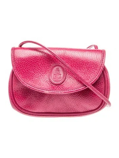 Pre-owned Mark Cross Leather Shoulder Bag In Red