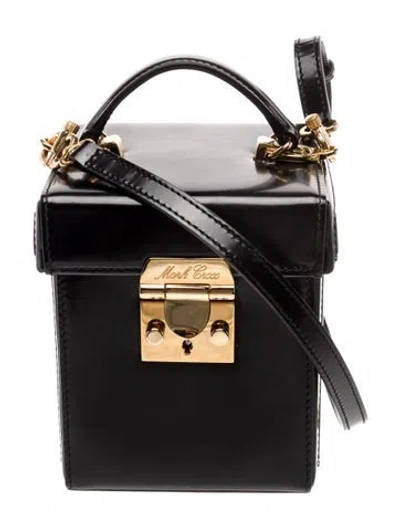 Pre-owned Mark Cross Leather Top Handle Bag In Black