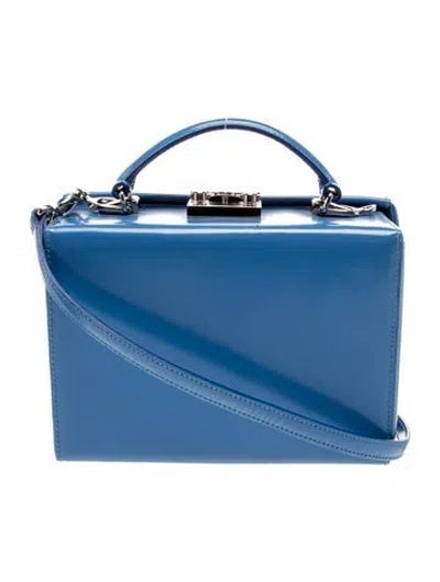 Pre-owned Mark Cross Leather Top Handle Bag In Blue