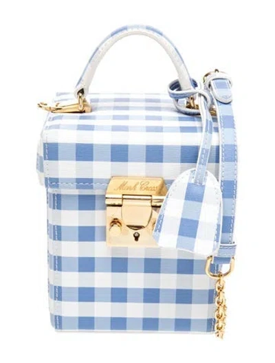Pre-owned Mark Cross Leather Top Handle Bag In Blue