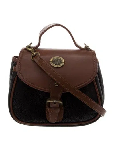 Pre-owned Mark Cross Leather Top Handle Bag In Brown