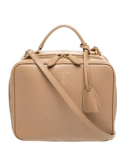 Pre-owned Mark Cross Leather Top Handle Bag In Brown