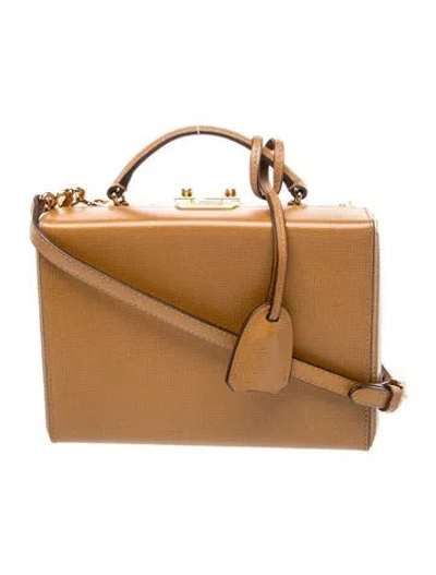 Pre-owned Mark Cross Leather Top Handle Bag In Brown