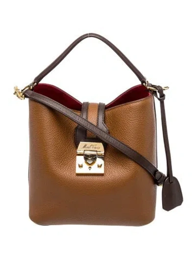 Pre-owned Mark Cross Leather Top Handle Bag In Brown