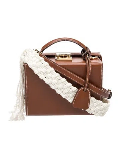 Pre-owned Mark Cross Leather Top Handle Bag In Brown