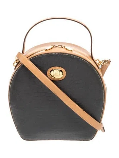 Pre-owned Mark Cross Leather Top Handle Bag In Gray