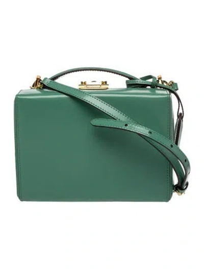 Pre-owned Mark Cross Leather Top Handle Bag In Green