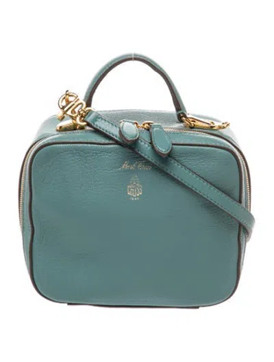 Pre-owned Mark Cross Leather Top Handle Bag In Green