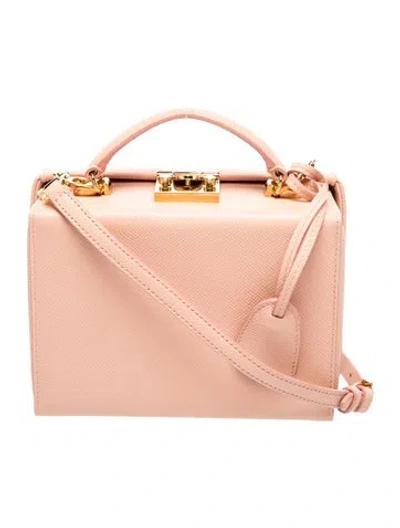 Pre-owned Mark Cross Leather Top Handle Bag In Pink