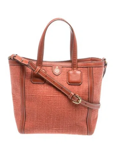 Pre-owned Mark Cross Leather Top Handle Bag In Red