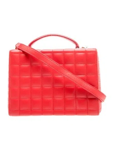 Pre-owned Mark Cross Leather Top Handle Bag In Red