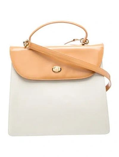 Pre-owned Mark Cross Leather Tote In Neutrals