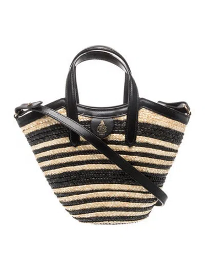 Pre-owned Mark Cross Straw Crossbody Bag W/ Tags In Neutrals