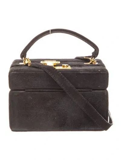 Pre-owned Mark Cross Suede Crossbody Bag In Black