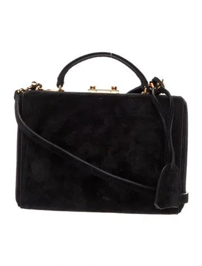 Pre-owned Mark Cross Suede Crossbody Bag In Black