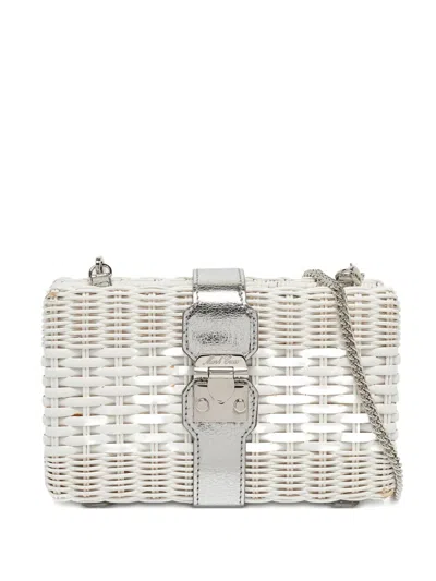 Pre-owned Mark Cross Wicker Clasp Clutch Bag