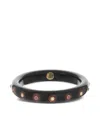 Mark Davis 18k Yellow Gold Bakelite Bracelet In Black