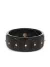 Mark Davis 18k Yellow Gold Bakelite Bracelet In Black