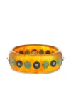 Mark Davis 18k Yellow Gold Bakelite Bracelet In Brown